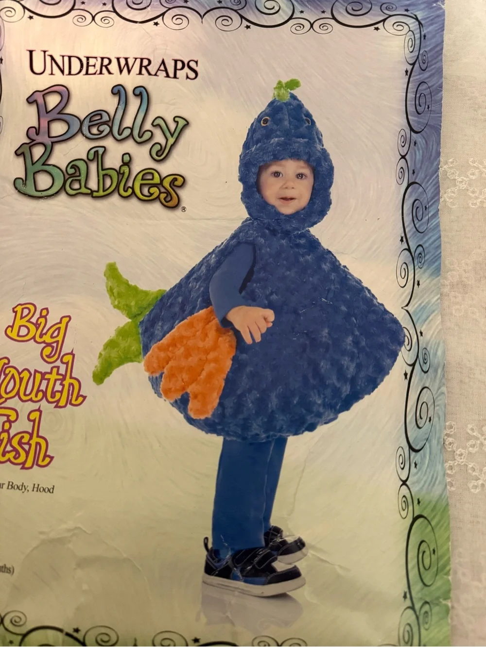Blue Big Mouth Fish Kids Costume - Belly Babies
